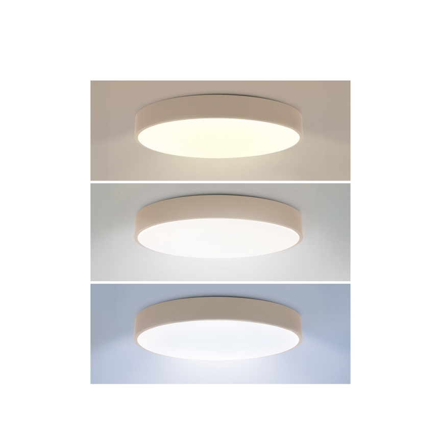 Brilagi - димируема LED таванна лампа POOL LED/36W/230V 3000-6000K Ø 30 см бежова + дистанционно управление