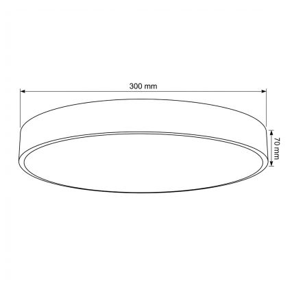 Brilagi - димируема LED таванна лампа POOL LED/36W/230V 3000-6000K Ø 30 см бежова + дистанционно управление