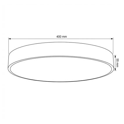 Brilagi - LED димируемо таванно осветително тяло POOL LED/50W/230V 3000-6000K Ø 40 см бежово + дистанционно управление
