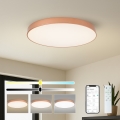 Brilagi - Димируемо LED таванно осветително тяло POOL SMART LED/100W/230V 3000-6000K Ø 80 см Wi-Fi Tuya в бронзов цвят + дистанционно управление