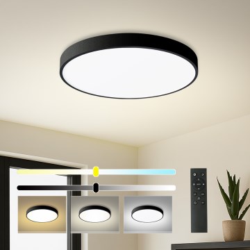 Brilagi - Димируемо LED таванно осветително тяло POOL SMART LED/48W/230V 40 cm 3000-6000K Wi-Fi Tuya + дистанционно управление черно