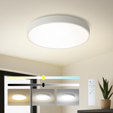 Brilagi - Димируемо LED таванно осветително тяло POOL SMART LED/48W/230V 40 см 3000-6000K Wi-Fi Tuya + дистанционно управление бяло