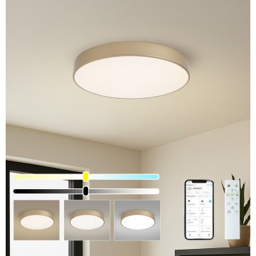 Brilagi - димируемо LED таванно осветително тяло POOL SMART LED/60W/230V 3000–6000K, диаметър 50 см, Wi‑Fi Tuya, златисто + дистанционно управление