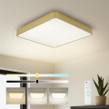Brilagi - Димируемо LED таванно осветително тяло POOL SQUARE LED/36W/230V 3000-6000K 40x40 cm златисто + дистанционно управление