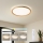 Brilagi - димируемо LED таванно осветително тяло RIVO LED/72W/230V 3000-6000K с дървесен декор, диаметър 50 см + дистанционно управление