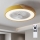 Brilagi - Димируемо LED таванно осветително тяло с вентилатор LED/38W/230V 3000-6500K Ø 50 см златисто/дъб + дистанционно управление