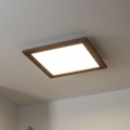 Brilagi - димируемо LED таванно осветително тяло SLIMFRAME WOOD LED/36W/230V 49,5x49,5 см 3000-6000K тъмно кафяво + дистанционно управление
