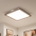 Brilagi - Димируемо LED таванно осветително тяло SLIMFRAME WOOD LED/58W/230V 64x64 cm 3000-6000K кафяво + дистанционно управление