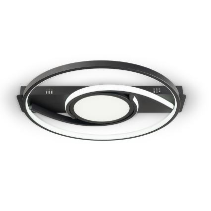 Brilagi - LED димируемо таванно осветително тяло TWIRL LED/38W/230V 3000-6000K черно + дистанционно управление