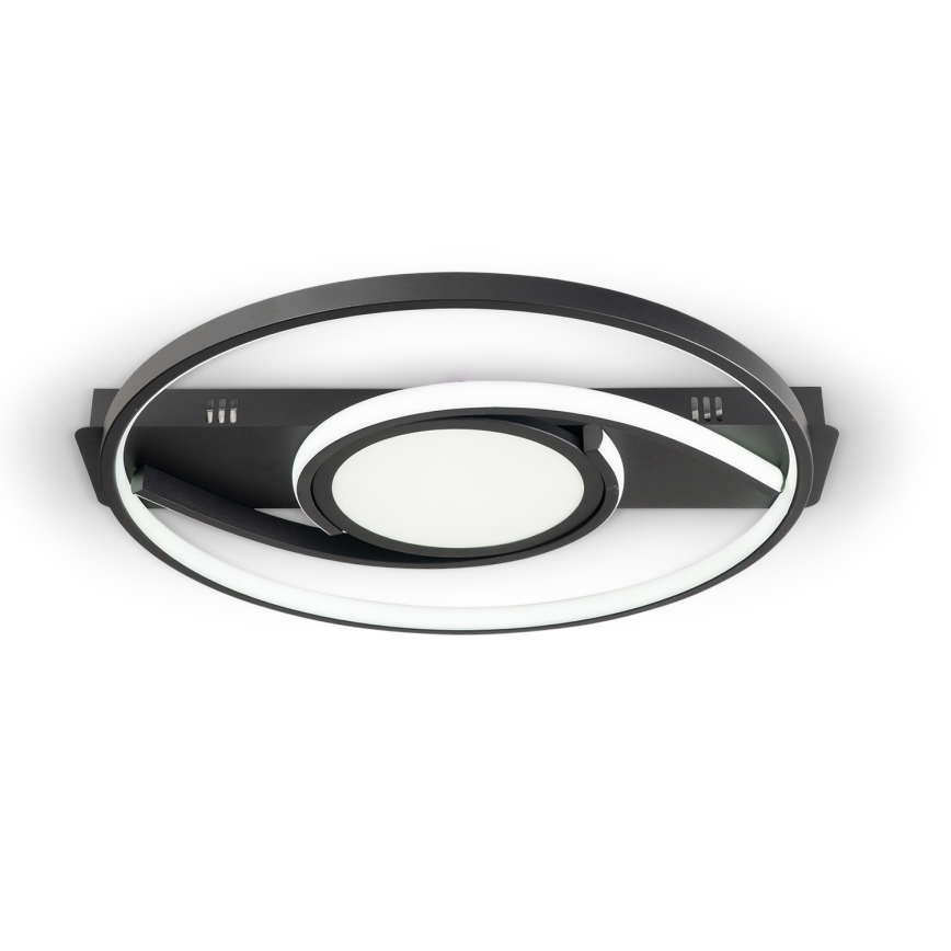 Brilagi - LED димируемо таванно осветително тяло TWIRL LED/38W/230V 3000-6000K черно + дистанционно управление