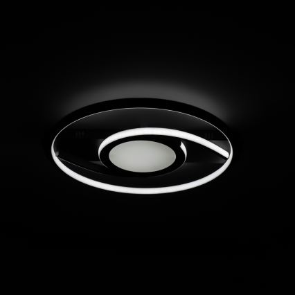 Brilagi - LED димируемо таванно осветително тяло TWIRL LED/38W/230V 3000-6000K черно + дистанционно управление