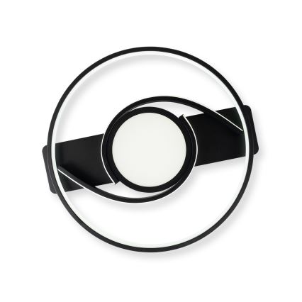 Brilagi - LED димируемо таванно осветително тяло TWIRL LED/38W/230V 3000-6000K черно + дистанционно управление