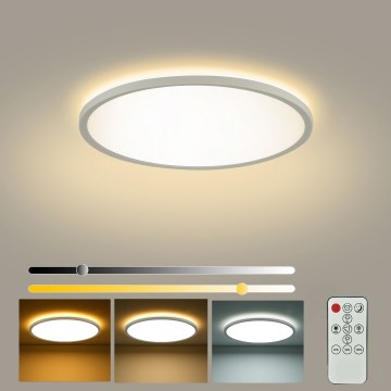 Brilagi - димируемо LED таванно осветително тяло ULTRA SLIM LED/18W/230V 2700-6500K Ø 30 см бяло + дистанционно управление