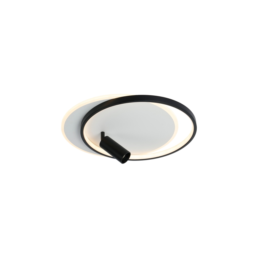 Brilagi - LED димируемо таванно осветително тяло UNITY LED/48W/230V + 1xGU10/3W 3000-6000K 39x45 cm бял/черен + дистанционно управление