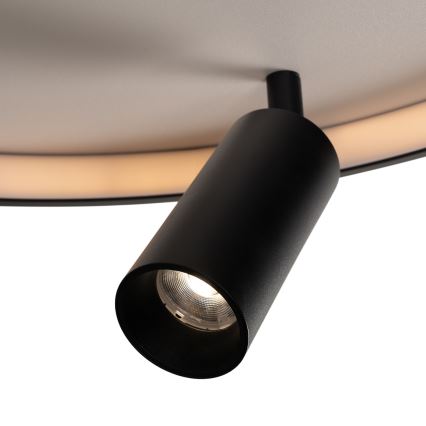 Brilagi - LED димируемо таванно осветително тяло UNITY LED/48W/230V + 1xGU10/3W 3000-6000K 39x45 cm бял/черен + дистанционно управление