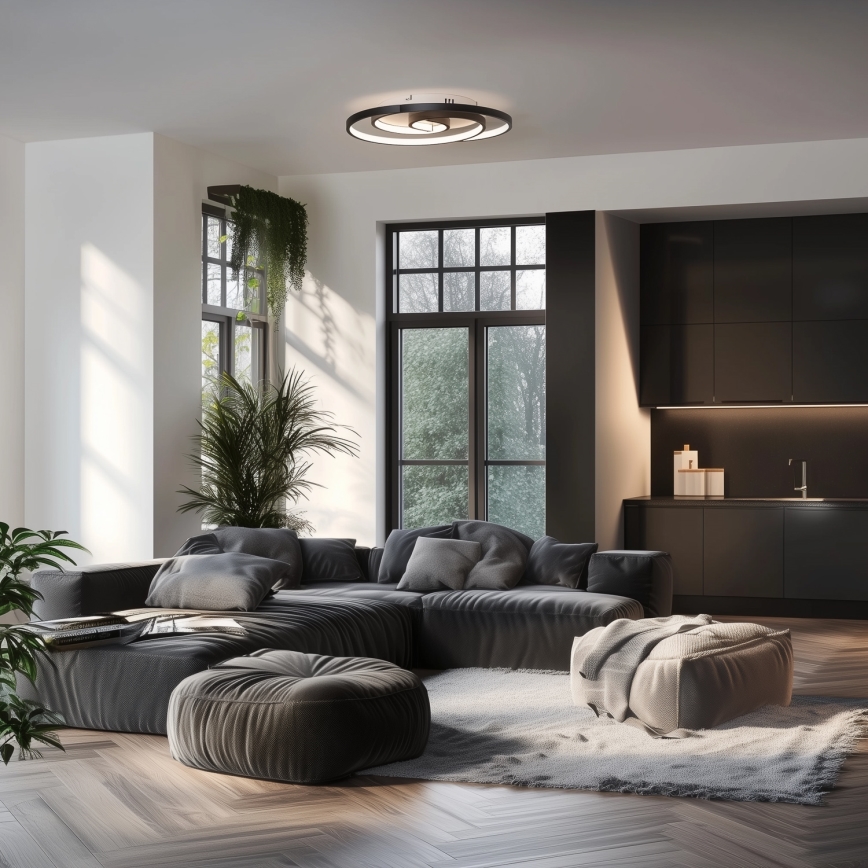 Brilagi - Димируемо LED таванно осветително тяло VELO LED/52W/230V 38x48 см 3000/4000/6000K + дистанционно управление