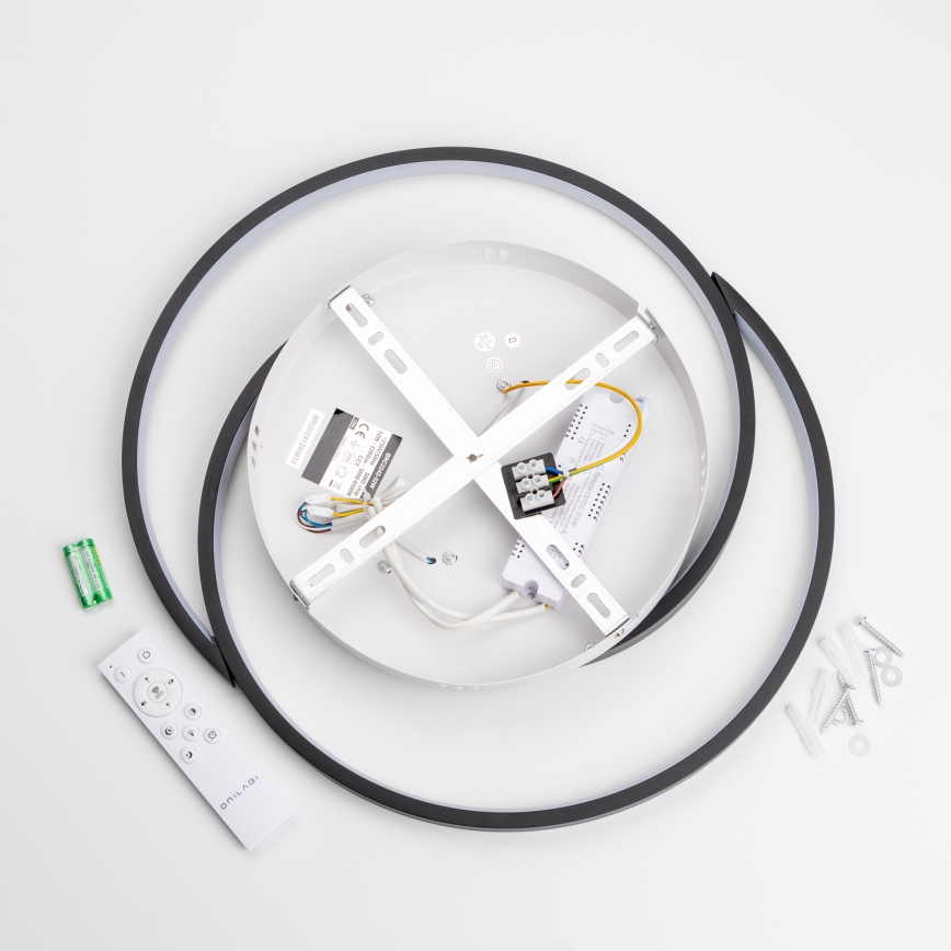 Brilagi - Димируемо LED таванно осветително тяло VELO LED/52W/230V 38x48 см 3000/4000/6000K + дистанционно управление