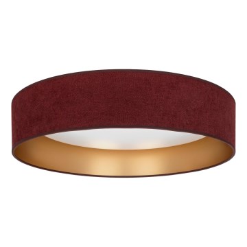 Brilagi - Димируемо LED таванно осветително тяло VELVET SMART VARI LED/24W/230V 3000-6500K Ø 45 cm бордо/златно + дистанционно управление