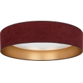 Brilagi - димируемо LED таванно осветително тяло VELVET SMARTIX STARS LED/36W/230V 3000-6000K Ø 55 cm бордо/златисто Wi-Fi Tuya Beacon + дистанционно управление