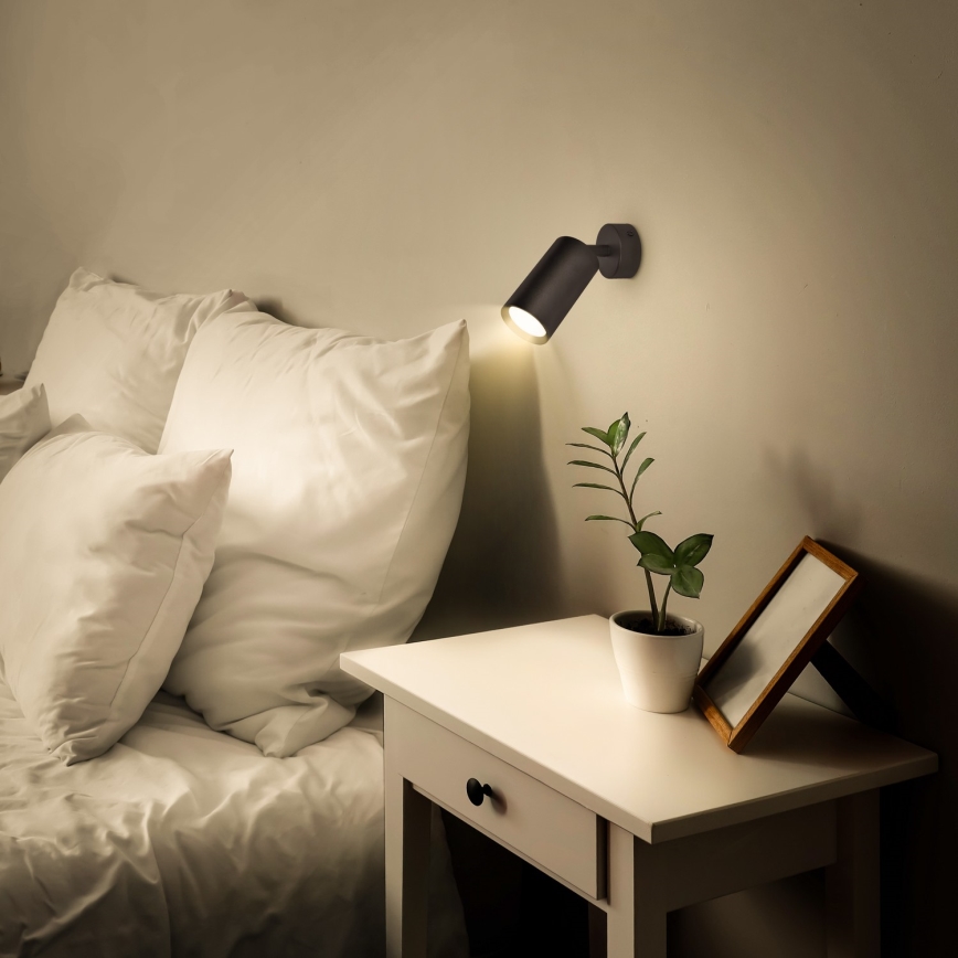 Brilagi - LED RGBW димируемо точково осветително тяло SELE 1xGU10/4,8W/230V 3000K черно + дистанционно управление