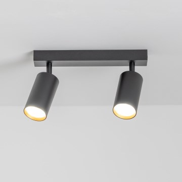 Brilagi - Димируемо LED точково осветително тяло SELE 2xGU10/6,5W/230V 2700-6500K черно/златно