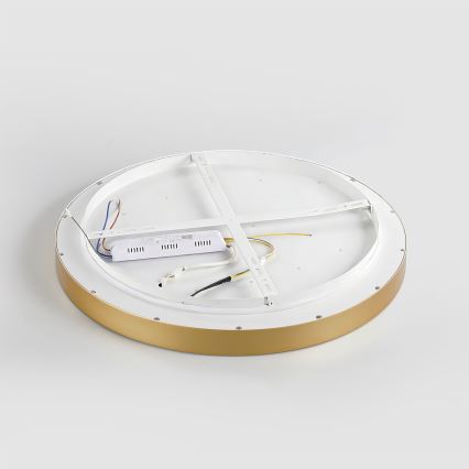 Brilagi - Димируемо LED таванно осветително тяло GLASS POOL DOUBLE LED/80W/230V 3000-6000K 60 cm златисто + дистанционно управление