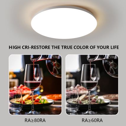 Brilagi - Димируемо LED таванно осветително тяло SMART LED/36W/230V Ø 48 см 2700–6500K Wi‑Fi Tuya + дистанционно управление