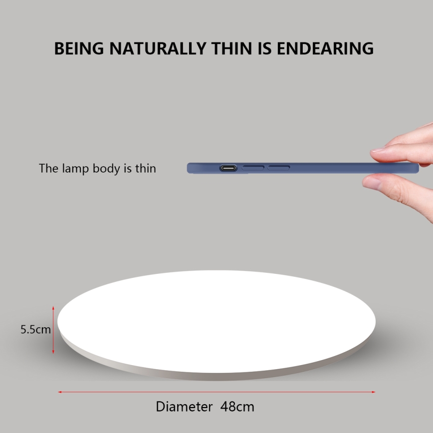 Brilagi - Димируемо LED таванно осветително тяло SMART LED/36W/230V Ø 48 см 2700–6500K Wi‑Fi Tuya + дистанционно управление