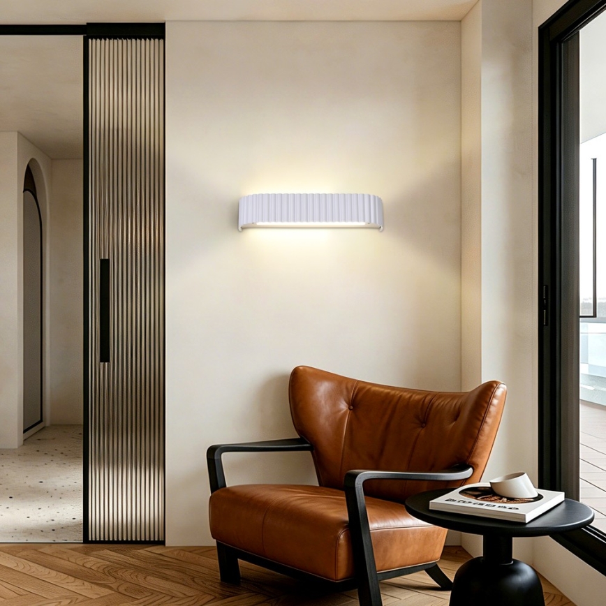 Brilagi - LED стенно осветително тяло с възможност за димиране FALCON MODERN LED/14W/230V 3000-6000K 40 cm бяло + дистанционно управление
