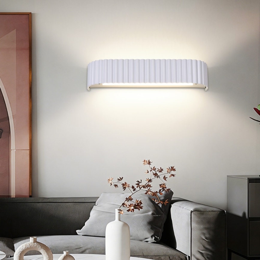 Brilagi - LED стенно осветително тяло с възможност за димиране FALCON MODERN LED/14W/230V 3000-6000K 40 cm бяло + дистанционно управление