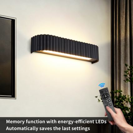 BRILAGI - димируемо LED стенно осветително тяло FALCON MODERN LED/14W/230V 3000-6000K 40 cm черно + дистанционно управление