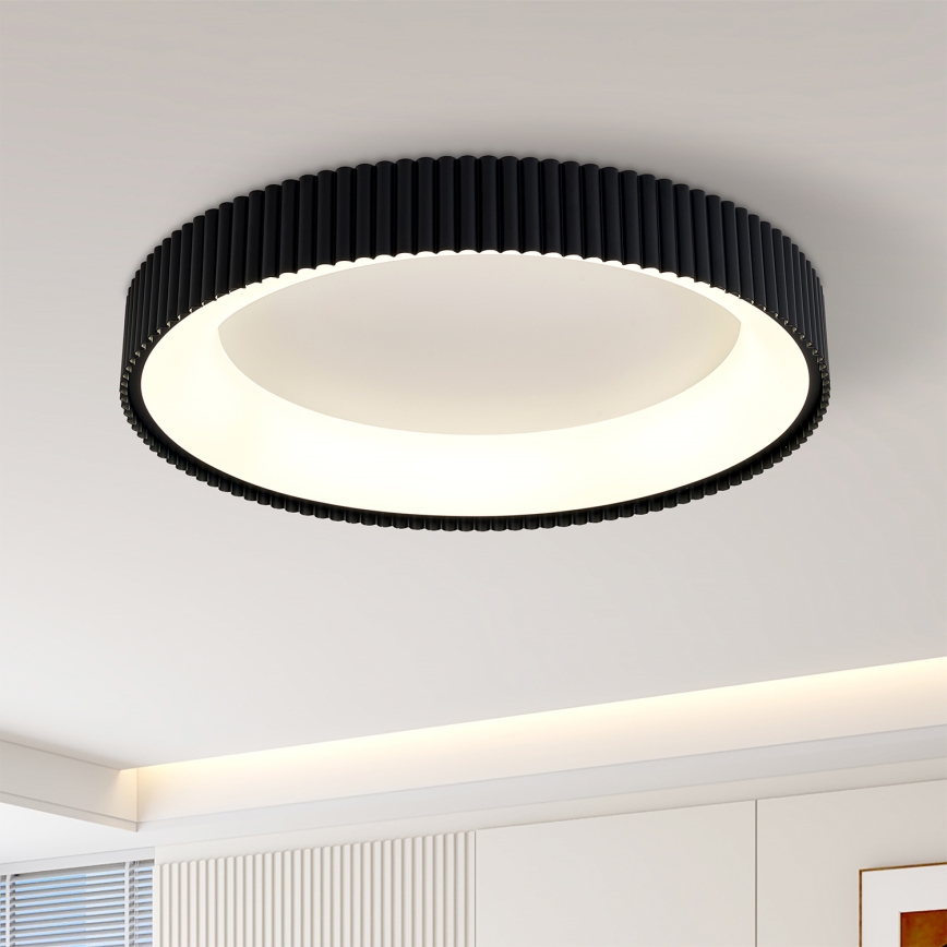 Brilagi - Димируемо LED таванно осветително тяло FALCON MODERN LED/54W/230V 3000–6500K Ø 60 см, черно + дистанционно управление