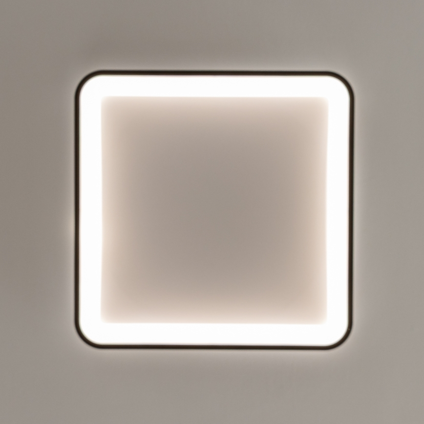 Brilagi - LED димируемо таванно осветително тяло FALCON SLIM LED/50W/230V 3000-6500K 50x50 cm черно + дистанционно управление