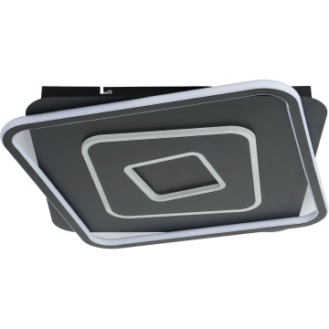 Brilagi - Димируемо таванно LED осветително тяло IRIS LED/98W/230V 3000-6000K 50x50 cm черно + дистанционно управление