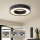 Brilagi - Димируемо таванно LED осветително тяло LUMIX LED/48W/230V 3000-6000K черно диаметър 50 см + дистанционно управление