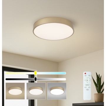 Brilagi - Димируемо таванно LED осветително тяло POOL LED/48W/230V 3000–6000K, диаметър 40 см, златисто + дистанционно управление