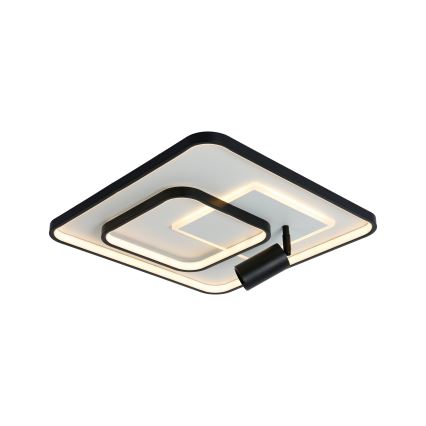 Brilagi - Димируемо таванно осветително тяло UNITY LED/75W/230V + 1xGU10/3W 3000-6000K 50x50 cm бяло/черно + дистанционно управление