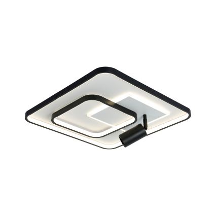 Brilagi - Димируемо таванно осветително тяло UNITY LED/75W/230V + 1xGU10/3W 3000-6000K 50x50 cm бяло/черно + дистанционно управление