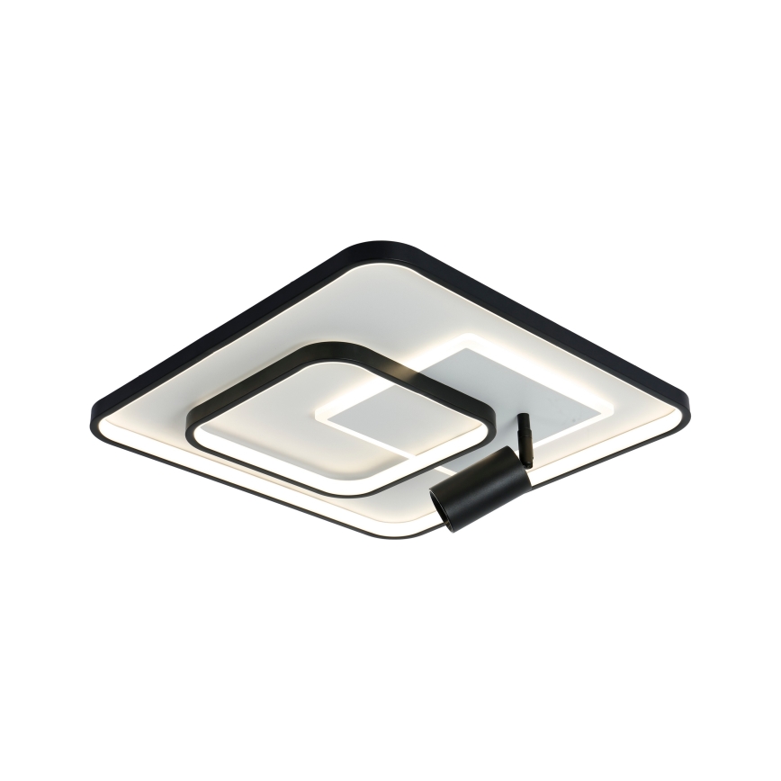 Brilagi - Димируемо таванно осветително тяло UNITY LED/75W/230V + 1xGU10/3W 3000-6000K 50x50 cm бяло/черно + дистанционно управление