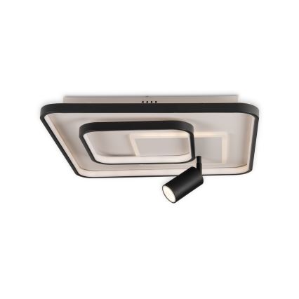 Brilagi - Димируемо таванно осветително тяло UNITY LED/75W/230V + 1xGU10/3W 3000-6000K 50x50 cm бяло/черно + дистанционно управление
