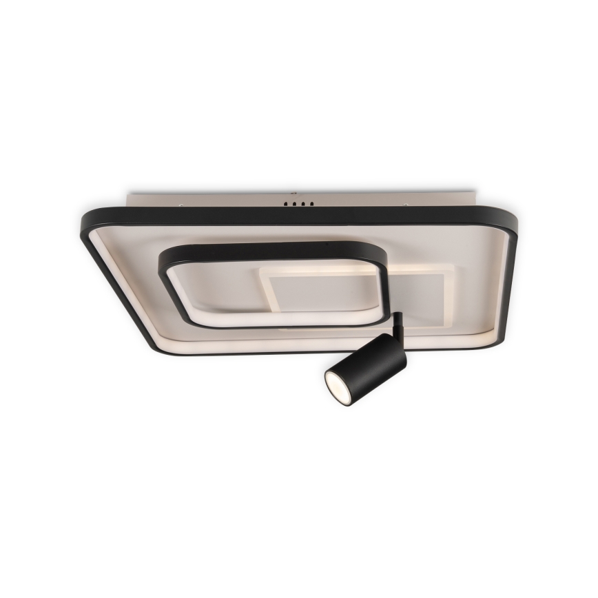 Brilagi - Димируемо таванно осветително тяло UNITY LED/75W/230V + 1xGU10/3W 3000-6000K 50x50 cm бяло/черно + дистанционно управление