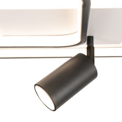 Brilagi - Димируемо таванно осветително тяло UNITY LED/75W/230V + 1xGU10/3W 3000-6000K 50x50 cm бяло/черно + дистанционно управление