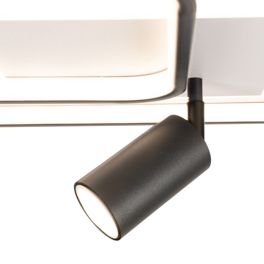 Brilagi - Димируемо таванно осветително тяло UNITY LED/75W/230V + 1xGU10/3W 3000-6000K 50x50 cm бяло/черно + дистанционно управление