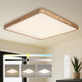 BRILAGI - Димируемо таванно LED осветително тяло WOODLINE SQUARE LED/180W/230V 3000-6000K дъб 100x100 см + дистанционно управление