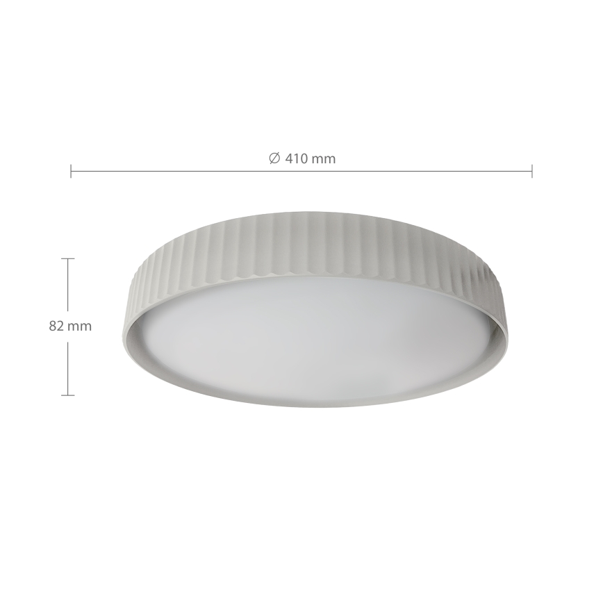 Brilagi - Димируемо LED таванно осветително тяло LUCIA, 48 W, 230 V, 3000–6500 K, Ø 41 см, бяло, с дистанционно управление