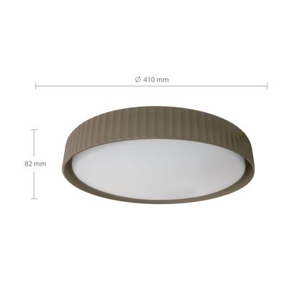 Brilagi - LED димируемо таванно осветително тяло LUCIA LED/48W/230V 3000-6500K Ø 41 см таупе + дистанционно управление