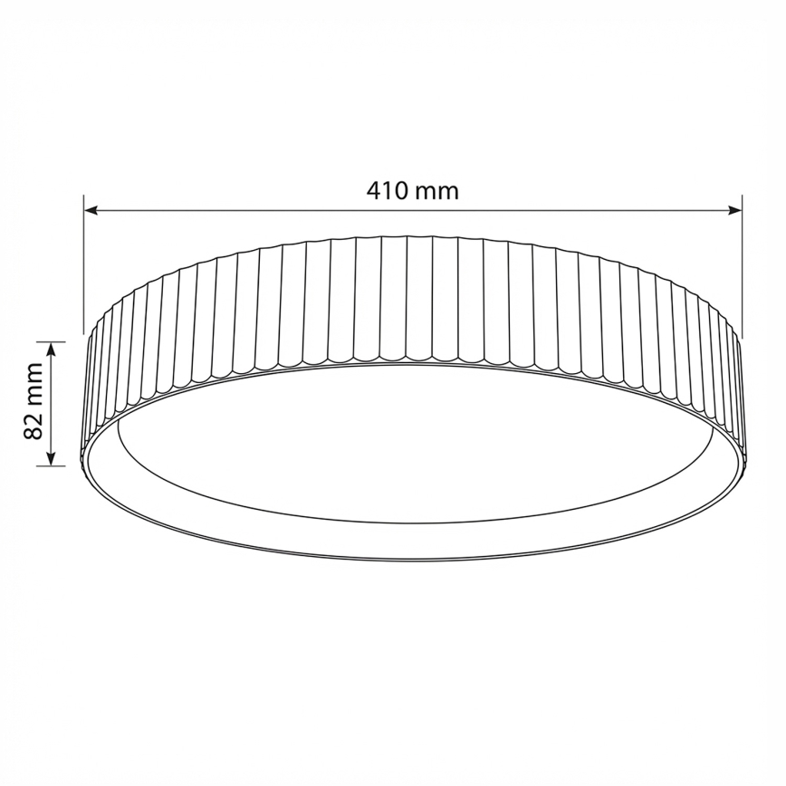 Brilagi - LED димируемо таванно осветително тяло LUCIA LED/48W/230V 3000-6500K Ø 41 см таупе + дистанционно управление