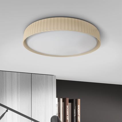 Brilagi - Димируем таванен плафон LUCIA LED/60W/230V 3000-6500K Ø 59 cm бежов + дистанционно управление