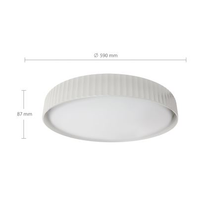 Brilagi - LED димируема таванна лампа LUCIA LED/60W/230V 3000-6500K Ø 59 см бяла + дистанционно управление
