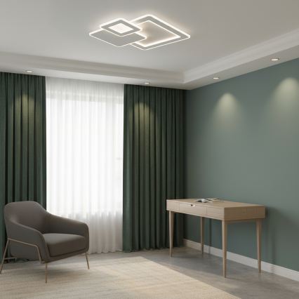 Brilagi - LED димируемо таванно осветително тяло MODERN LED/93W/230V 3000-6000K 48,5x48,5 cm + дистанционно управление